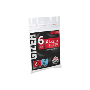 GIZEH Black XL Slim Filter - Extra Lange Drehfilter - 6mm...