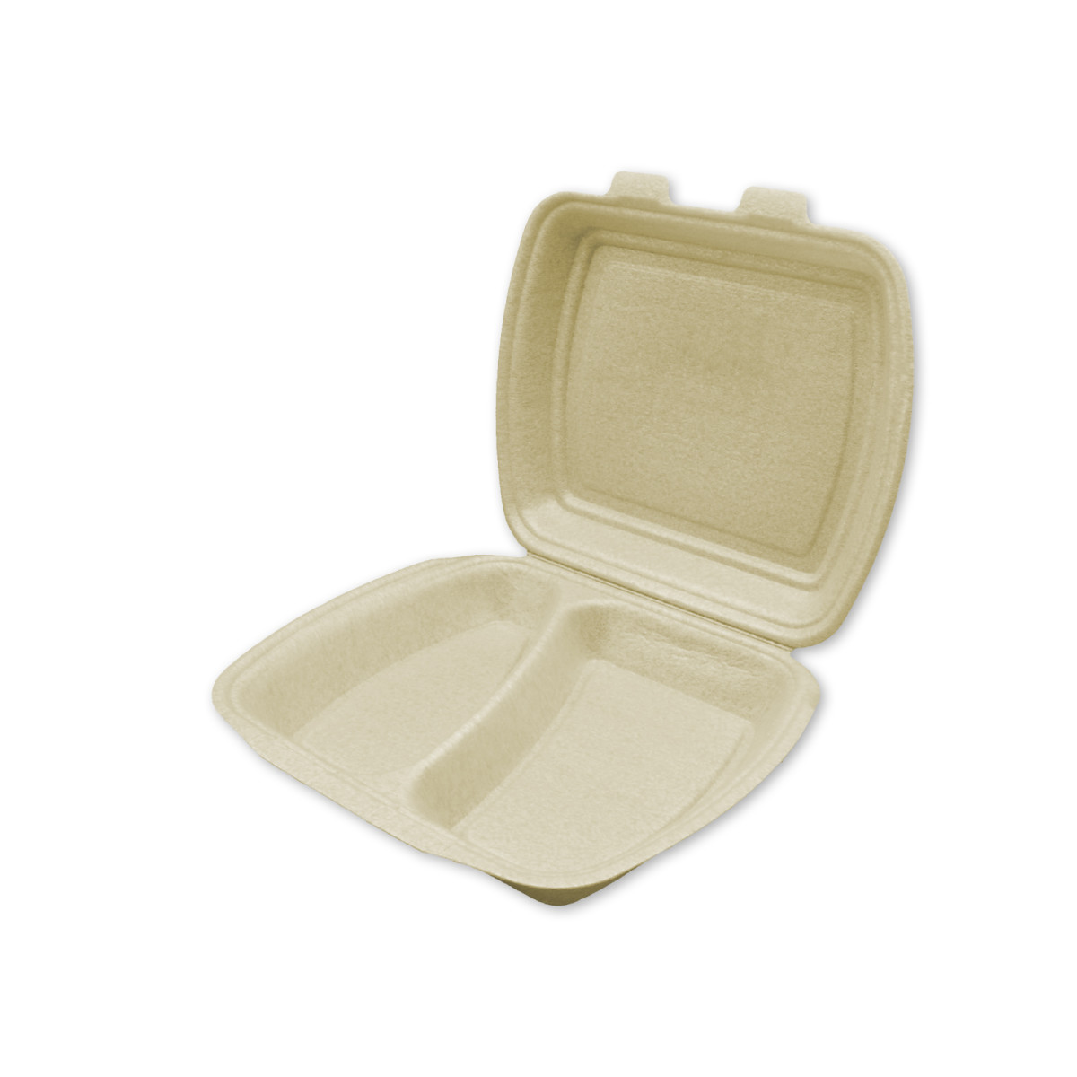 Menübox mit festem Deckel - 2-geteilt - champangner